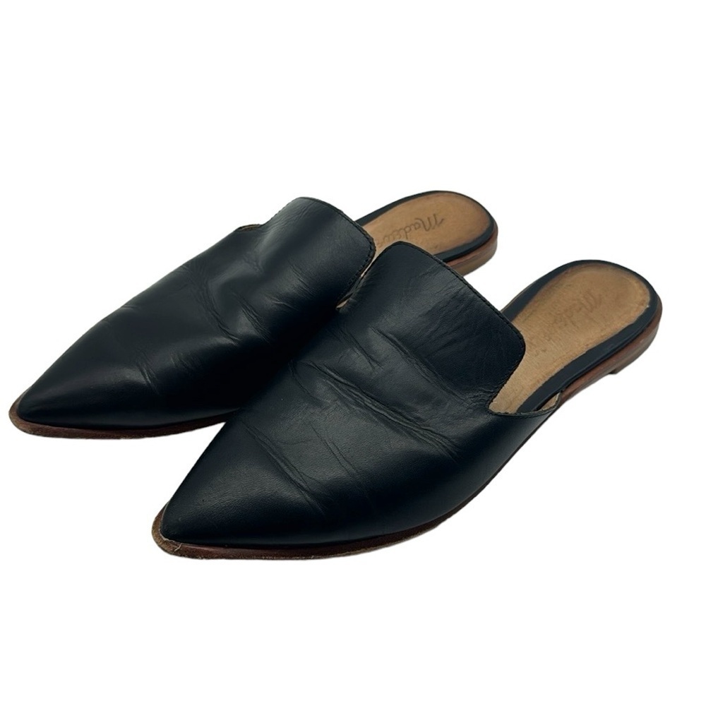 Madewell The Gemma Mule Leather Black 6.5